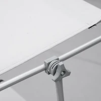 Outsunny Leżanka słoneczna, ogrodowa, do wellness, na plażę, składana, z ochroną przed słońcem, 187 x 58 x 36 cm, Szara(m-9)