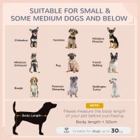 PawHut Domek na psa Łóżko dla zwierząt Dom dla psa, odporne na warunki atmosferyczne, z możliwością zdejmowania poszwa, Szary(m-7)