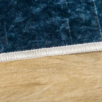 HOMCOM Alfombra de Salón Moderna de Terciopelo 230x160 cm Alfombra Geométrica con Base Antideslizante  Multicolor(m-8)