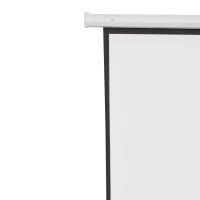 HOMCOM Pantalla del Proyector Eléctrica Portátil Universal 84 Pulgadas Pantalla para Proyección Motorizada 4:3 con Control Remoto Cine en Casa Presentaciones Colgada de Pared(m-6)