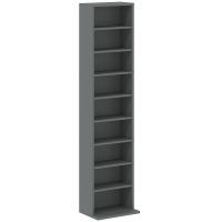 HOMCOM 260 Narrow CD Storage Unit - Grey