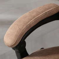 Vinsetto Massage Office Chair, Heated Reclining Computer Chair with Adjustable Height and Footrest, Brown(m-9)