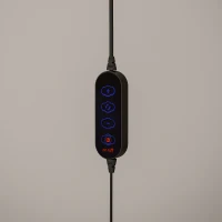 HOMCOM LED Desk Lamp with Clamp, Double Head Table Lamp with 3 Colour Modes & 10 Brightness Levels, Flexible Gooseneck Reading Desk Light with Timer and Memory Function for Study, Office, Work, Black(m-9)