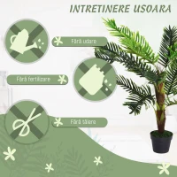 Outsunny Planta Artificiala Palmier Cycas 123cm(m-5)