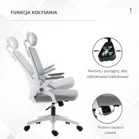 HOMCOM TRENAŻER TRENER RUCHU ROWEREK TRENINGOWY DLA SENIORÓW biały(m-5)
