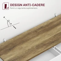 HOMCOM Bufet de Bucătărie cu 2 Sertare și 2 Dulapuri, 120x39,3x82,5 cm, Alb(m-7)