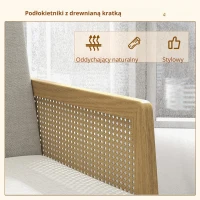 HOMCOM Fotel z oddychającym pokryciem z tkaniny(m-4)