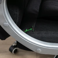 Vinsetto Comfortabele Ergonomische Draaibare Bureaustoel Zwart(m-9)