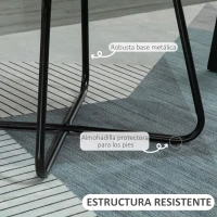 HOMCOM Sillón de Salón Tapizado en Terciopelo con Asiento Acolchado Base Metálica Cruzada Gris(m-5)