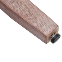 Set of 2 Velvet Upholstered Dining Chairs with Button Tufted Back, Brushed Wood Legs, Knocker Ring, Foot Pads, 50L x 64W x 96H cm, Beige(m-12)