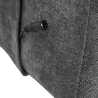 L-Shaped Corner Sofa with USB Charging Ports, Cup Holders, Ergonomic 3-Seater Sectional Couch for Apartment, 202L x 137W x 80H cm, Grey(m-11)