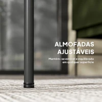 Outsunny Conjunto de Jardim em Vime com 2 Poltronas Sofá de 2 Lugares e Mesa com Bancada em Vidro Temperado Madeira e Preto(m-7)