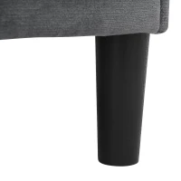 L-Shaped Corner Sofa with USB Charging Ports, Cup Holders, Ergonomic 3-Seater Sectional Couch for Apartment, 202L x 137W x 80H cm, Grey(m-13)