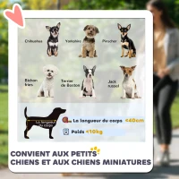 PawHut Poussette pliable animaux chien chat nacelle amovible bandoulières 4 roues 81 x 58 x 97,5 cm rouge(m-4)