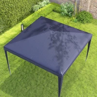 Outsunny Gazebo da Giardino 3x3 m Pieghevole e Portatile con Copertura Anti UV, Blu(m-7)