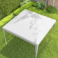Outsunny Gazebo da Giardino 3x3 m Portatile con Copertura Anti UV, Bianco(m-7)