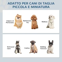 PawHut Ciotole Rialzate per Cani Taglia Piccola, Supporto in MDF con 2 Ciotole in Acciaio, Grigio(m-6)