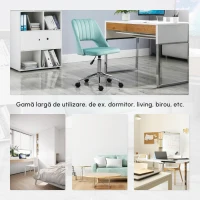 Vinsetto Scaun de Birou Ergonomic pentru Birou cu Inaltime Reglabila Verde(m-8)