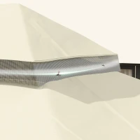 Outsunny Copertura per Gazebo da Giardino 3x4 m a 2 Livelli in Tessuto Oxford 600D con Fori di Drenaggio, Bianco Crema(m-8)