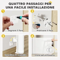 PawHut Cancellino per Cani Piccoli Estensibile 0-140x86.5 cm e Retrattile con Blocco Automatico, Bianco(m-6)