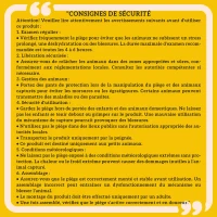 Outsunny Piège cage de capture pliante pour petits animaux type rats et souris - 2 portes poignée 81 x 26 x 34,5 cm acier gris(m-8)