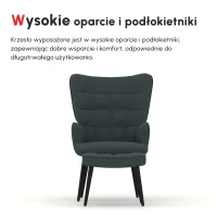 HOMCOM Fotel z podnóżkiem(m-4)