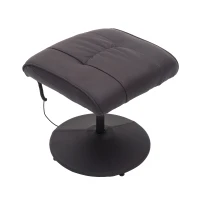 HOMCOM Massagesessel Relaxsessel, inkl. Fußhocker, 10 Vibrationspunkte, 1 Fernbedienung; 77 cm x 84 cm x 95 cm, Braun(m-11)