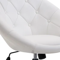 HOMCOM draaikruk kantoorstoel werkkruk verchroomd draaistoel in hoogte verstelbaar 2 kleuren(m-10)