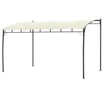 Outsunny 3 x 4m Metal Frame Pergola - Cream(m-11)