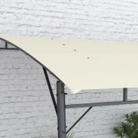 Outsunny 3 x 4m Metal Frame Pergola - Cream(m-8)