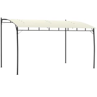 Outsunny 3 x 4m Metal Frame Pergola - Cream(m-1)