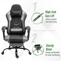 Vinsetto ergonomische bureaustoel en gamingstoel(m-6)