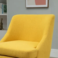 HOMCOM eetkamerstoel modern linnen design 63 x 69 x 79,5 cm(m-7)