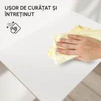 Homcom Masuta Perete Rabatabila din MDF si Metal(m-6)