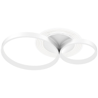 HOMCOM Lámpara de Techo LED 40W 3000 K/4000 K/6500 K para Dormitorio Salón Cocina Comedor Blanco