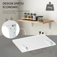 Homcom Masuta Perete Rabatabila din MDF si Metal(m-4)