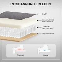 HOMCOM Elektryczny Fotel do Telewizora z Pomocą Wstawania, Funkcją Ciepła i Masażu, Pilotem i Kieszenią Boczną, Ciemnoszary(m-6)