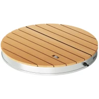 Outsunny Douche de jardin extérieure portable, douche de camping hauteur de fontaine réglable jusqu'à 4 m, Ø 70,5 cm(m-10)