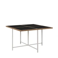 Set da pranzo da esterno a 7 pezzi con tavolo in vetro temperato, intreccio in rattan, cuscini, per 6 persone, Nero e Bianco(m-12)