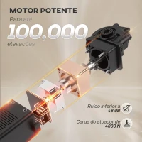 HOMCOM Poltrona Relax Reclinável Elétrica com Função Memória Apoio para Pés Controlo Remoto e Bolsos Laterais 80x83x104 cm Marrom(m-5)