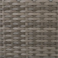 Fauteuil suspendu en rotin pivotant à 360°, avec coussin amovible, 100x80x150 cm, Naturel+Blanc(m-12)