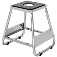 HOMCOM Suporte para Motocicleta Suporte Elevador de Motocross de Aço Carga 500 kg com Plataforma Antiderrapante 36x40x40,5 cm Cinza(m-11)