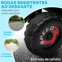 HOMCOM Quadriciclo Elétrico para Crianças Veículo Elétrico a Bateria de 6V com Velocidade de 2,5 km/h 70x41,5x48,5 cm Verde(m-6)