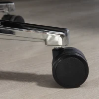 HOMCOM Krzesło Biurowe, Ergonomiczne, Regulowane, 63x71x123-129cm, Jasnoszary/Czarny(m-9)