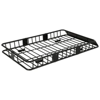 HOMCOM Universele dakkoffer autodakdrager dakbagagerek bagagemand bagagerek plank metaal zwart 162 x 99 x 16 cm | Aosom.de(m-11)