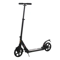 HOMCOM Trotinette dobravel com o guiador ajustável da altura trotinete para adultos e crianças acima de 14 anos carga 100 kg(m-1)