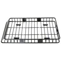 HOMCOM Universele dakkoffer autodakdrager dakbagagerek bagagemand bagagerek plank metaal zwart 162 x 99 x 16 cm | Aosom.de(m-7)