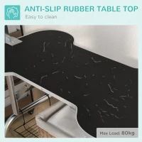 PawHut Pet Foldable Grooming Table w/ Adjustable Arm Non-Slip Tabletop Leash(m-5)