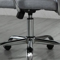 Vinsetto Office Chair Mesh High Back Swivel Task PC Desk Chair for Home w/ Arm, Grey(m-10)