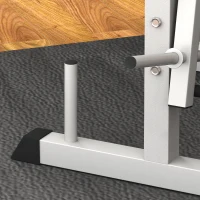 HOMCOM Adjustable Weight Bench with Squat Rack, Heavy Duty Bench Press Rack with Preacher Curl Pad, Leg Developer, Barbell Rack, Butterfly, Home Gym Strength Training Multiuse Workout Bench, Grey(m-8)